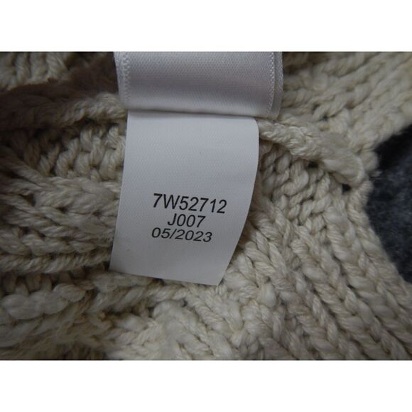 Lucky Brand Cable Knit Cardigan Women's Medium Cream Button-Up Sweater Heavy NWT - Picture 10 of 16